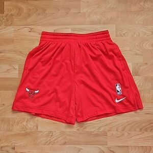 Nike NBA Chicago Bulls Mesh Practice Shorts Red NWT